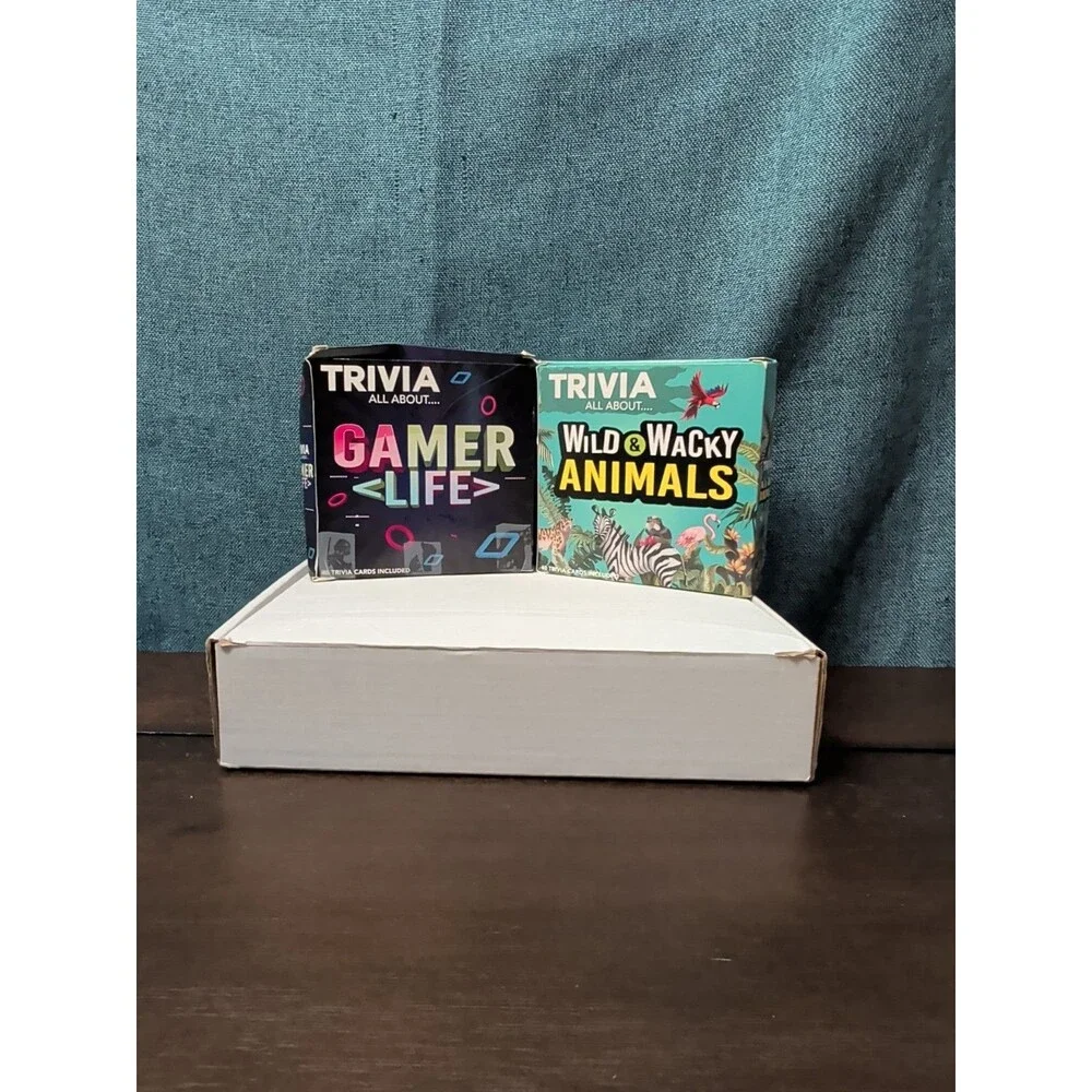 8-Pack Mini Trivia Game Set | Music Movies Sports Travel & Puzzles